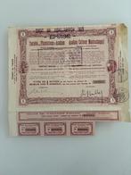 1 x 1 Aandeel Asahan Cultuuur Maatschappij 1928 10 Gulden, Ophalen of Verzenden, 1920 tot 1950, Certificaat van aandeel