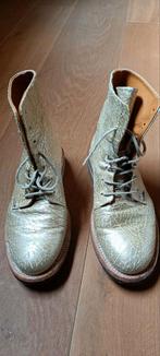 Lederen goud/zilveren bottines, Kleding | Dames, Schoenen, Ophalen of Verzenden, Zo goed als nieuw