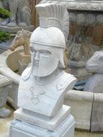 Buste d un gladiateur en pierre bleu taillé dans la masse ., Jardin & Terrasse, Enlèvement, Neuf