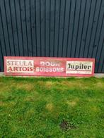 jupiler & stella dubbelzijdig reclamebord, Ophalen, Gebruikt, Reclamebord, Plaat of Schild, Jupiler