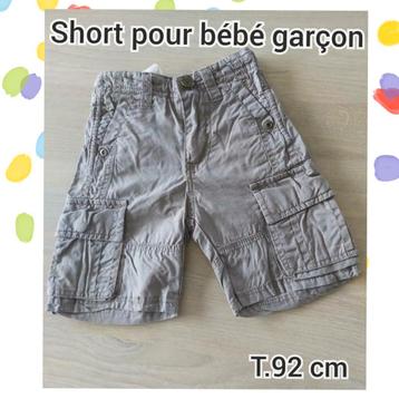 Short pour bébé garçon-taupe-T.92 cm beschikbaar voor biedingen