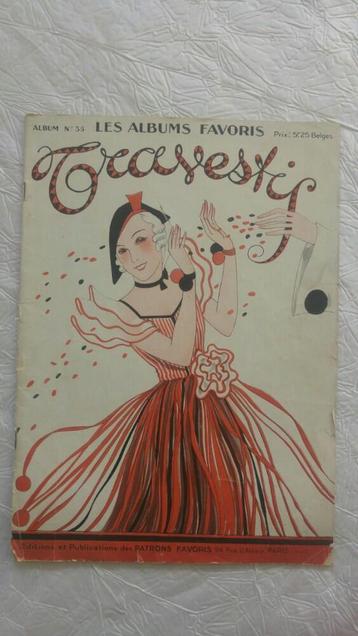 Vintage ancien revue journal mode travesty n 35 1925 1935, Enlèvement ou Envoi, Journal
