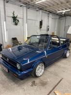 Golf mk1 Cabrio Perfect Onderhouden!, Auto's, Voorwielaandrijving, Zwart, Cabriolet, Blauw