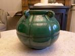Vase art déco jugendstil céramique verte, Antiquités & Art, Antiquités | Vases, Enlèvement ou Envoi