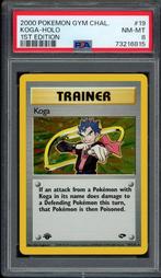 Koga Holo 1st Edition PSA 8 - 19/132 - Gym Challenge 2000, Hobby en Vrije tijd, Verzamelkaartspellen | Pokémon, Verzenden, Zo goed als nieuw