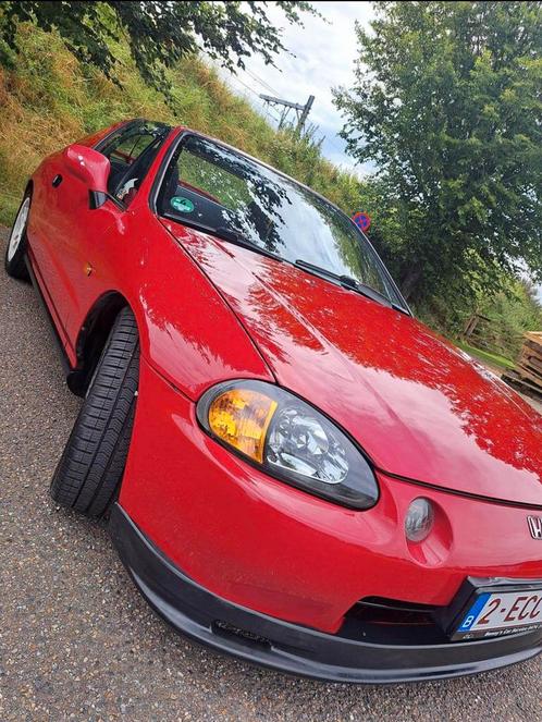 honda crx 1996 cabrio, Auto's, Honda, Particulier, Civic, Benzine, Cabriolet, 3 deurs, Handgeschakeld, Rood, Zwart, Stof, Ophalen
