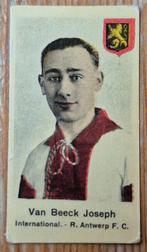 1930s (pre panini) Joseph Van Beeck Antwerp FC, Ophalen of Verzenden, Gebruikt, Poster, Plaatje of Sticker