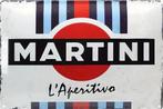 Reclamebord vintage Martini l’Aperitivo - mancave poolhouse, Ophalen of Verzenden, Nieuw, Reclamebord