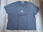 H&M T-shirt XXL donkergrijs Ocean Beach-patroon wit ZG Staat, H&M, Verzenden, Maat 46/48 (XL) of groter, Korte mouw