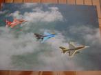 Affiche 3 x F16 (peintures spéciales)., Collections, Aviation, Comme neuf, Carte, Photo ou Gravure, Enlèvement ou Envoi