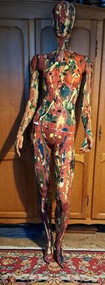 beschilderde paspop, Hobby en Vrije tijd, Naaien en Fournituren, Ophalen, Zo goed als nieuw, Paspop