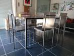 tafel en stoelen, Huis en Inrichting, Ophalen, Gebruikt, Design, 4 tot 6 stoelen