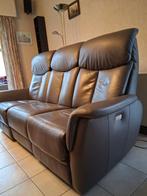3zit met 2 relaxen en 1zit zonder relax, Huis en Inrichting, Ophalen, Gebruikt, Leer