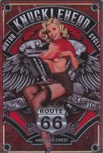 Retro Metalen Sierbord - Knucklehead Motor Cycles, Enlèvement ou Envoi, Neuf