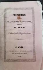 1836+Belgicana+Projet de Loi sur les vicaires+gand+Genk, Antiquités & Art, Antiquités | Objets religieux, Enlèvement ou Envoi