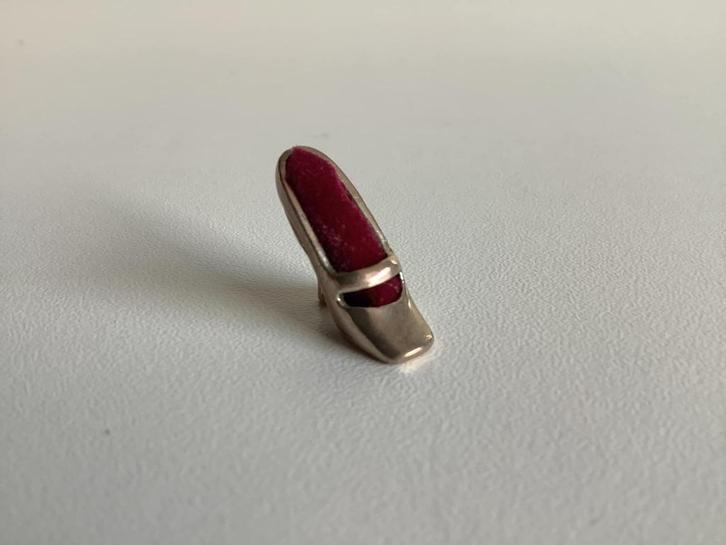 antiek zilveren miniatuurschoentje / speldenkussen, Antiek en Kunst, Antiek | Zilver en Goud, Zilver, Ophalen of Verzenden