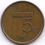 Pays-Bas : 5 Cent 1983 KM#205 Ref 5344, Timbres & Monnaies, Monnaies | Pays-Bas, Reine Beatrix, Enlèvement ou Envoi, Monnaie en vrac