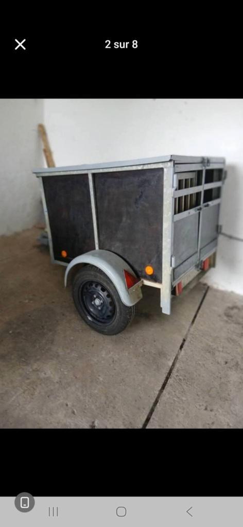 Remorque a chiens, Autos : Divers, Remorques, Utilisé, Enlèvement