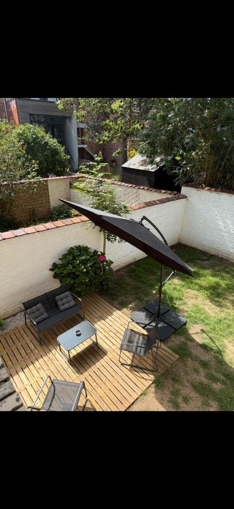 Ensemble de jardin, Tuin en Terras, Parasols, Zo goed als nieuw, Ophalen