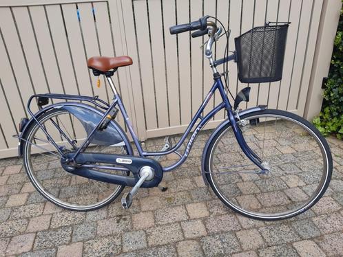 Damesfiets met fietsmand merk Union, Fietsen en Brommers, Fietsen | Dames | Damesfietsen, Gebruikt, Overige merken, (Extra) lage instap