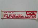 Vintage Sticker - Levi's Jeans - Francorchamps, Auto of Motor, Ophalen of Verzenden, Zo goed als nieuw