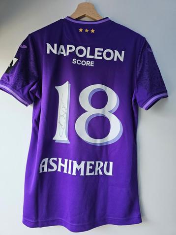 Match worn shirt Majeed Ashimeru (Antwerp - Anderlecht), Verzamelen, Sportartikelen en Voetbal, Ophalen of Verzenden, Zo goed als nieuw