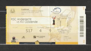 (gebruikt) ticket : Anderlecht - KV Oostende, 12/12/2015 beschikbaar voor biedingen