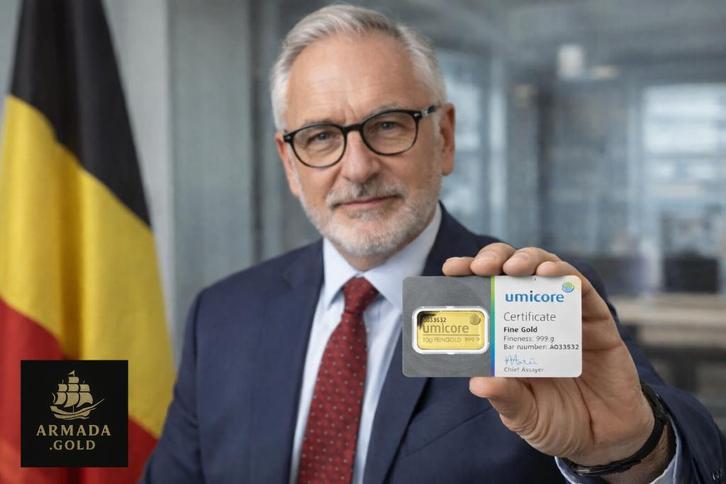 Lingot d'or Umicore 10 gr, Timbres & Monnaies, Métaux nobles & Lingots, Or, Enlèvement ou Envoi