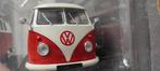 Volkswagen T1 personenbusje rood-wit,v1:24 in blisterdoosje, Nieuw, Ophalen of Verzenden