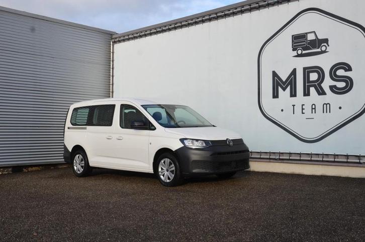 Volkswagen Caddy 1.5i MAXI-Dubbelcab- Cruise- A/C- 20990+BTW, Autos, Camionnettes & Utilitaires, Entreprise, Achat, ABS, Air conditionné
