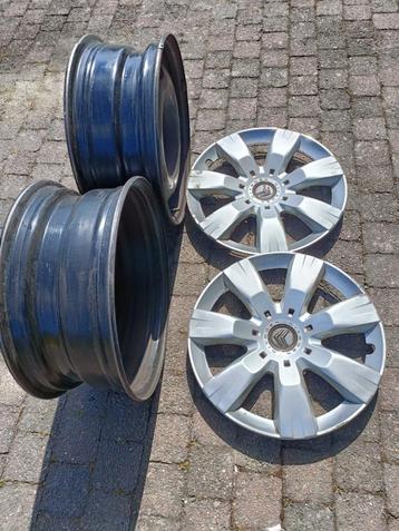 2 jantes 16 pouces Citroën Berlingo d'origine + 2 couvre-rou, Enlèvement