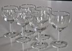 6 verres à vin, Collections, Verres & Petits Verres, Utilisé, Enlèvement ou Envoi