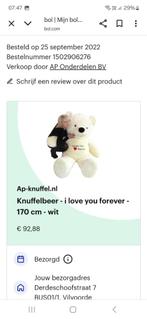 Knuffel  groot, Kinderen en Baby's, Speelgoed | Knuffels en Pluche, Ophalen of Verzenden, Nieuw, Beer