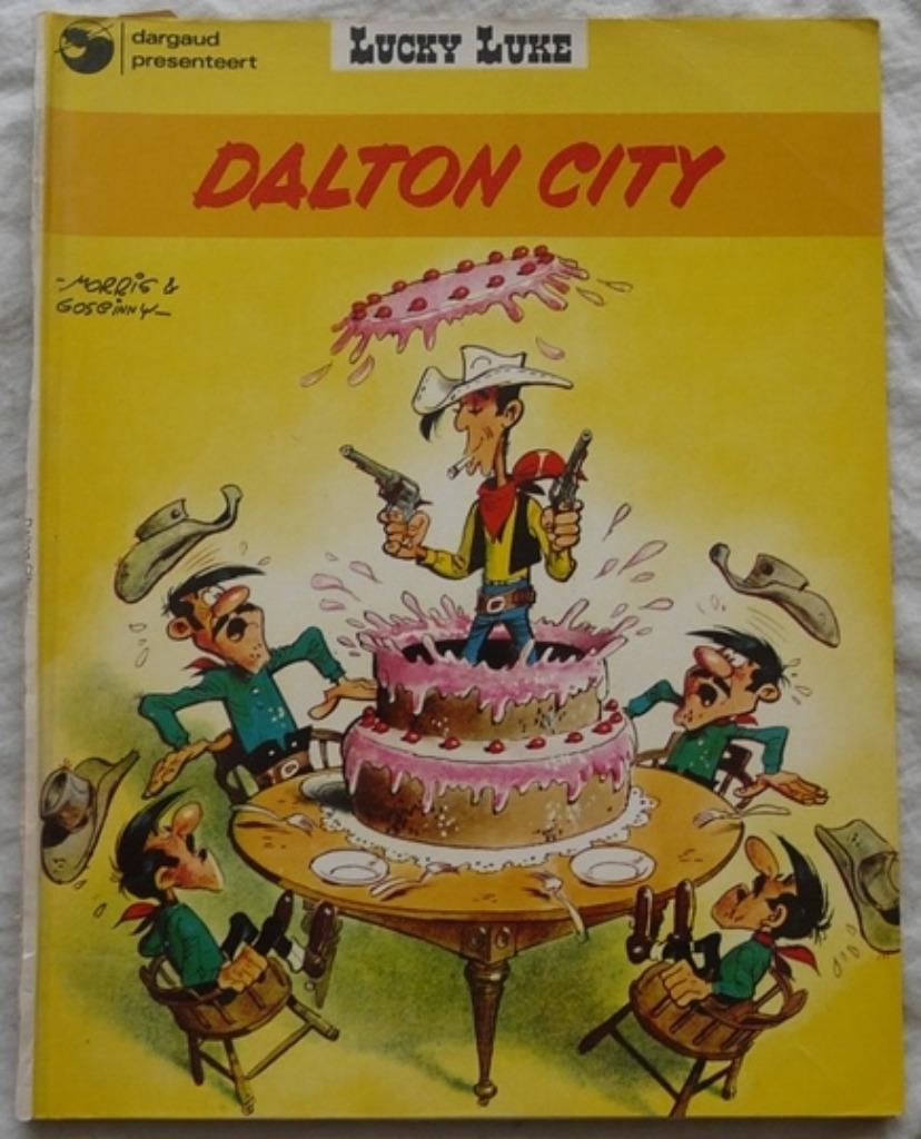 Strip Boek, LUCKY LUKE, Dalton City, Nr.3, Dargaud, 1976.(1), Gelezen, Eén stripboek, Ophalen of Verzenden, Morris & Goscinny