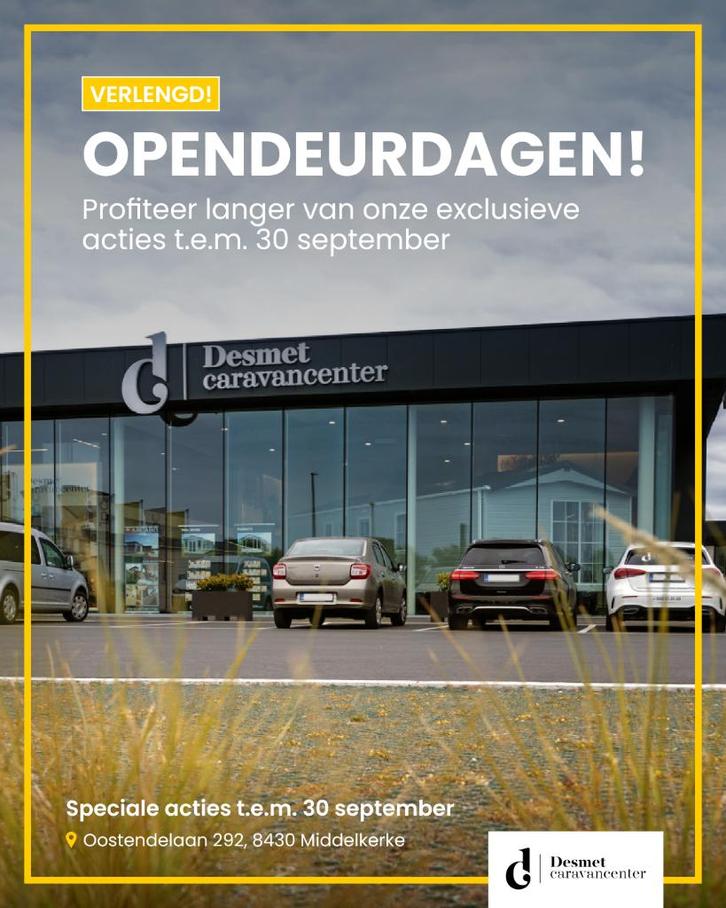 Onze opendeurdagcondities worden verlengt tot 30 september, Caravans en Kamperen, Stacaravans, Ophalen