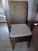 6 landelijke hoge stoelen, Huis en Inrichting, Ophalen, Riet of Rotan, Gebruikt, Bruin