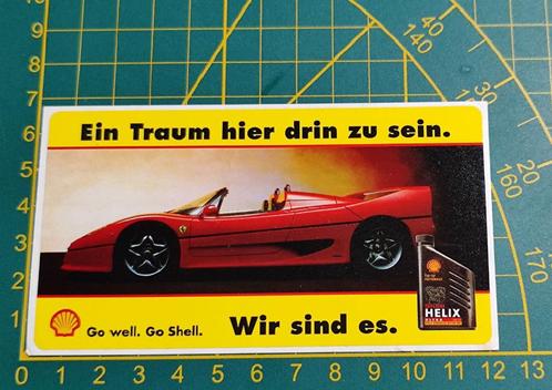 Sticker Shell Ferrari F50 (Duitse sticker), Verzamelen, Stickers, Ophalen of Verzenden