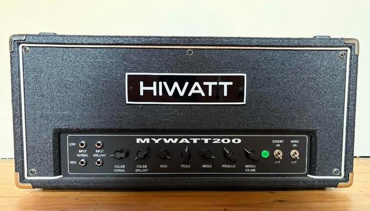 Mywatt 200 (Hiwatt DR201 kloon), Muziek en Instrumenten, Versterkers | Bas en Gitaar, Gebruikt, Basgitaar, 100 watt of meer, Ophalen