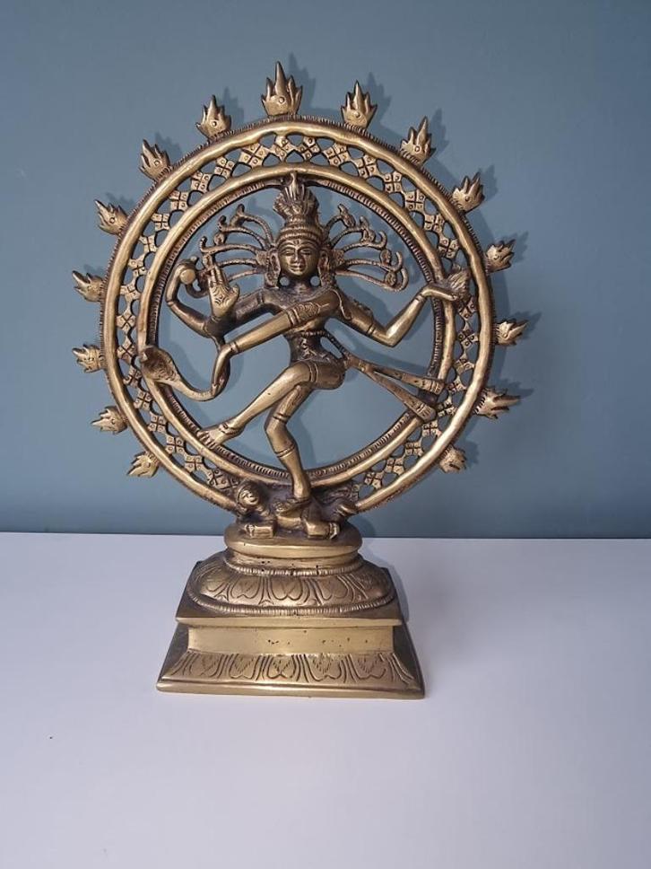 Bronzen beeld Nataraja, Antiek en Kunst, Antiek | Brons en Koper, Brons, Ophalen of Verzenden