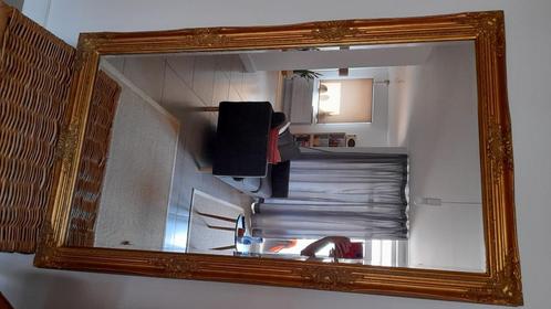 Grote, decoratieve, spiegel met geslepen spiegelrand, Huis en Inrichting, Woonaccessoires | Spiegels, Gebruikt, Rechthoekig, Ophalen