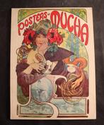 Vintage boek met Mucha posters, Ophalen of Verzenden