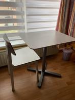 Petite table/bureau d’appoint + sa chaise, Comme neuf, 55 à 75 cm, Rectangulaire, 60 cm ou plus