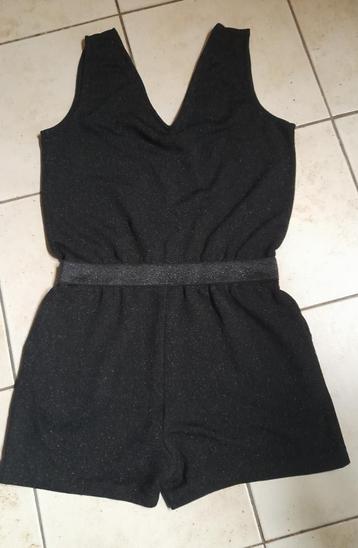 zwarte korte jumpsuit mt 38 beschikbaar voor biedingen