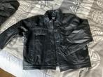Veste en cuir noir, Kleding | Heren, Jassen | Zomer, Ophalen of Verzenden, Nieuw, Maat 56/58 (XL), Zwart