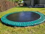 Trampoline Berg 430 cm voor in de grond, Ophalen of Verzenden, Gebruikt