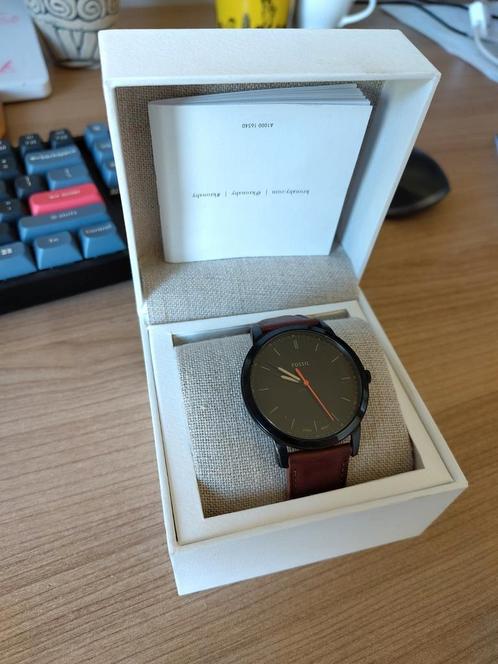 Fossil FS5305 The Minimalist, Handtassen en Accessoires, Horloges | Heren, Gebruikt, Ophalen of Verzenden