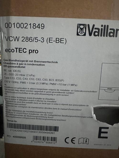 Vaillant ecoTEC Pro VCW 286, Doe-het-zelf en Bouw, Chauffageketels en Boilers, Nieuw, Ophalen