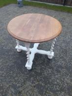 Rond massief tafeltje, Huis en Inrichting, Rond, Hout, Ophalen, 45 tot 60 cm