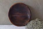 Kleine houten Indiase schaal 27 cm, Enlèvement ou Envoi, Rond, Bois, Balance
