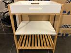 Bijzettafel/kastje, Huis en Inrichting, Tafels | Bijzettafels, Minder dan 55 cm, Gebruikt, Vierkant, Hout